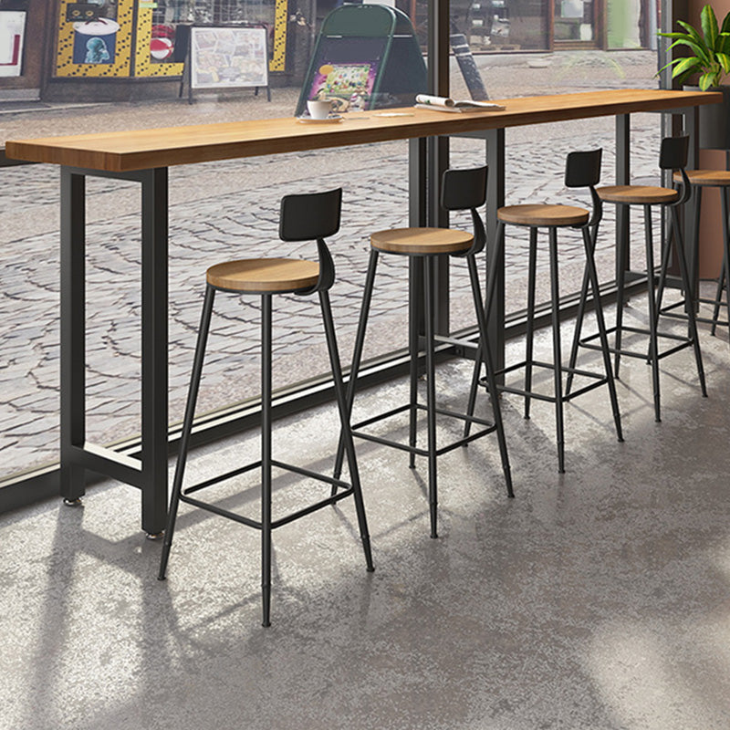 Rectangular Bar-height Table Solid Wood Bar Table with 41.3-inch Height