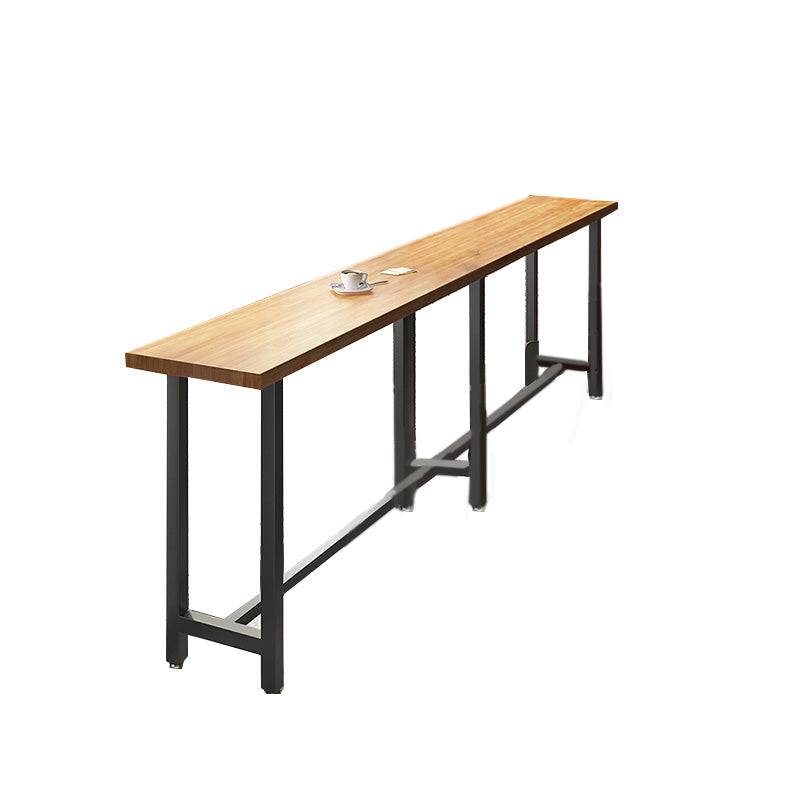 Rectangular Bar-height Table Solid Wood Bar Table with 41.3-inch Height