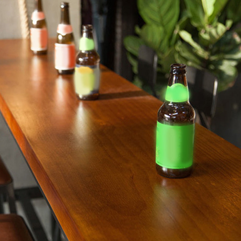 Industrial Style Bar Table Black Iron Solid Wood Bistro Pub Table