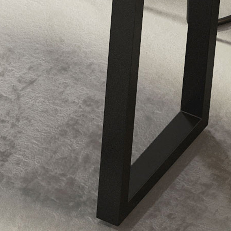 Rectangular Bar-height Table Solid Wood 41.3"H Pub Table with Metal Base