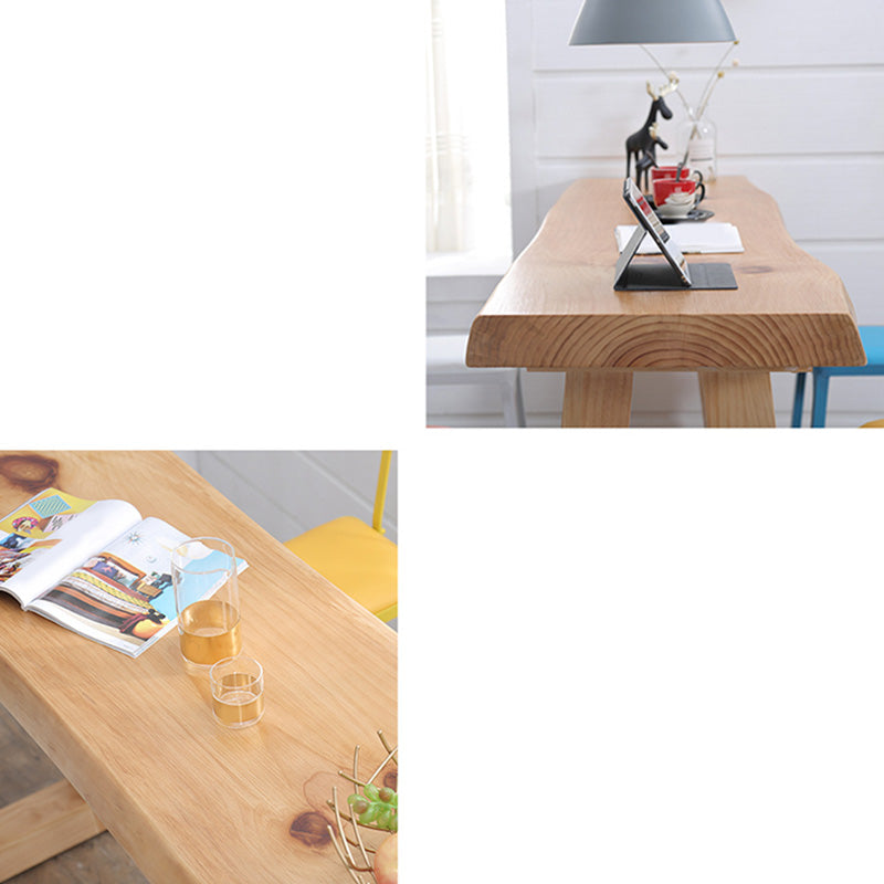 Modern 41.3"H Bar Table Rectangular Solid Wood Bistro Pub Table