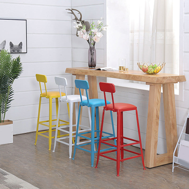 Modern 41.3"H Bar Table Rectangular Solid Wood Bistro Pub Table