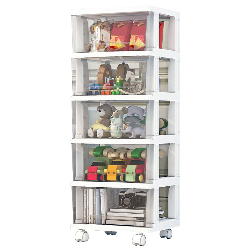 Contemporary Storage Cabinet with Legs 5-drawer Wardrobe Armoire