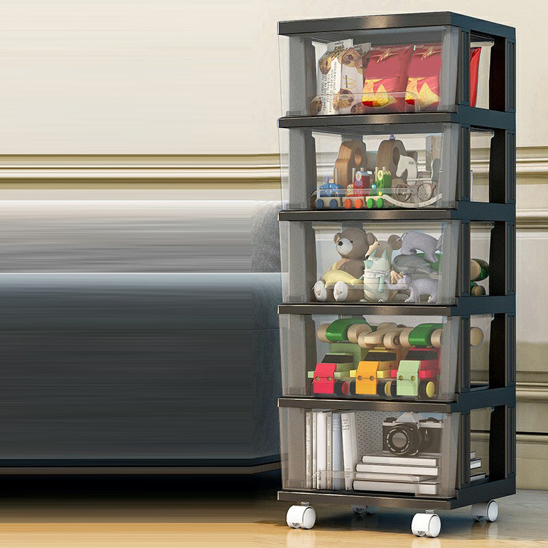 Contemporary Storage Cabinet with Legs 5-drawer Wardrobe Armoire