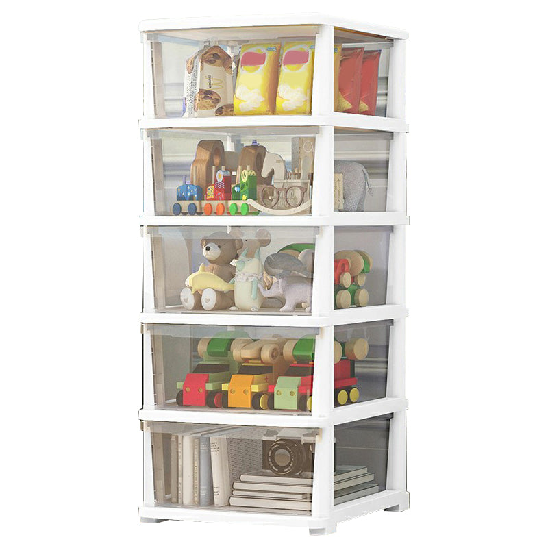 Contemporary Storage Cabinet with Legs 5-drawer Wardrobe Armoire