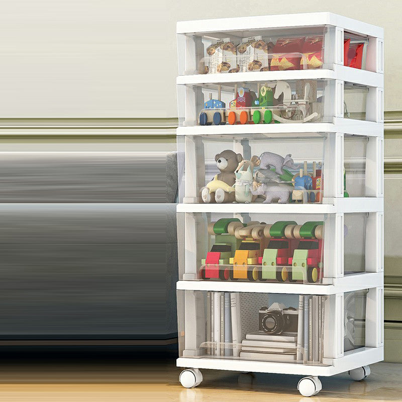 Contemporary Storage Cabinet with Legs 5-drawer Wardrobe Armoire