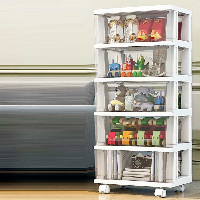 Contemporary Storage Cabinet with Legs 5-drawer Wardrobe Armoire