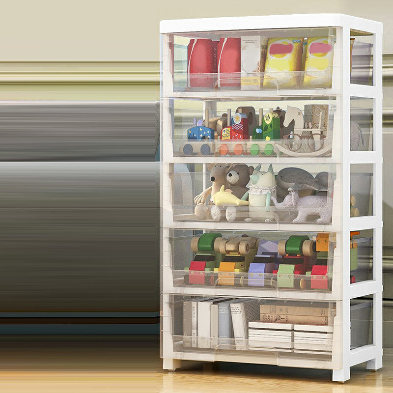 Contemporary Storage Cabinet with Legs 5-drawer Wardrobe Armoire