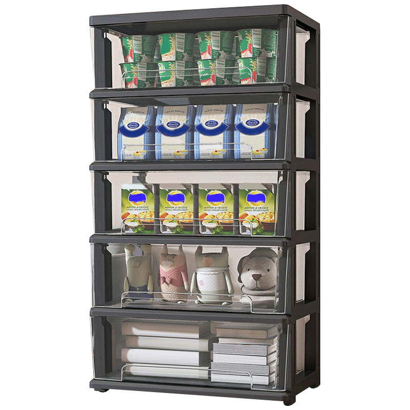 Contemporary Storage Cabinet with Legs 5-drawer Wardrobe Armoire