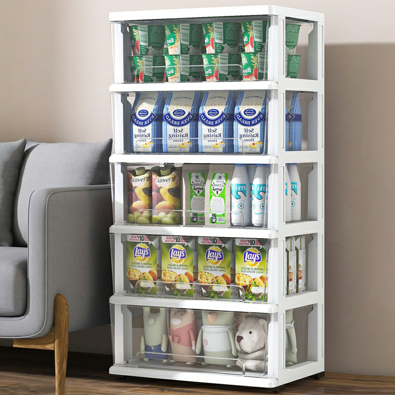 Contemporary Storage Cabinet with Legs 5-drawer Wardrobe Armoire