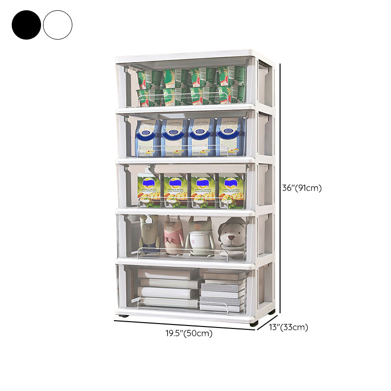 Contemporary Storage Cabinet with Legs 5-drawer Wardrobe Armoire