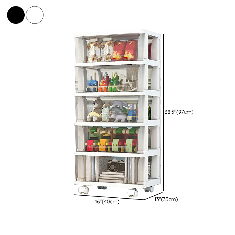 Contemporary Storage Cabinet with Legs 5-drawer Wardrobe Armoire