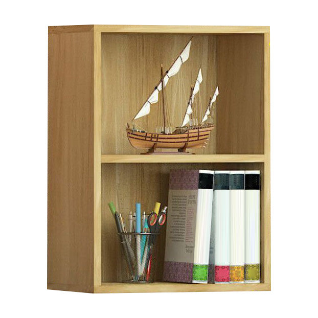 Light Wood Finish Non-Hanging Armoire Modern Storage Cabinet for Home