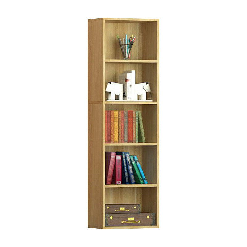 Light Wood Finish Non-Hanging Armoire Modern Storage Cabinet for Home