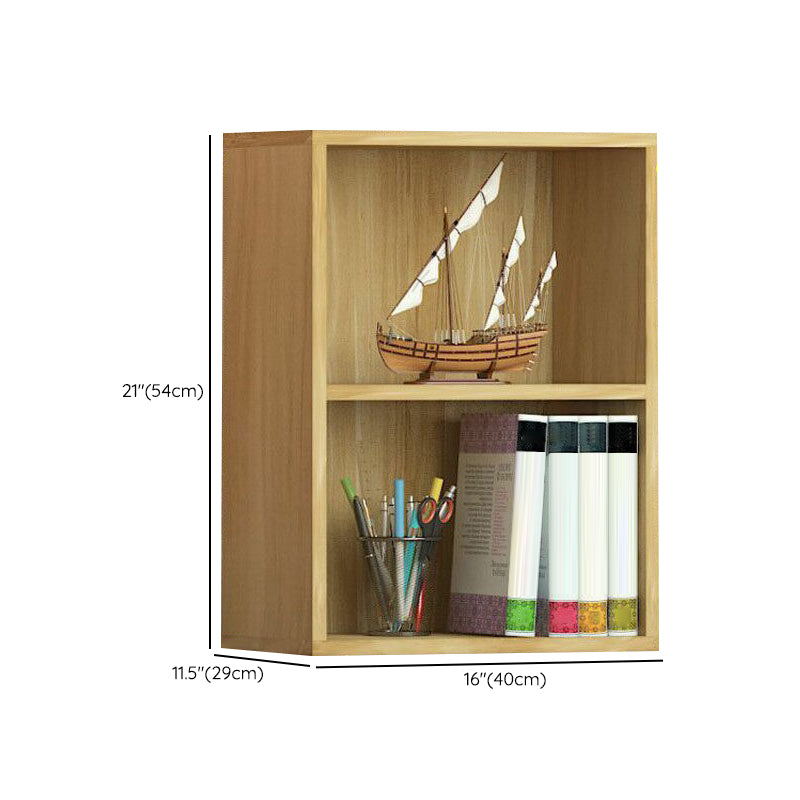 Light Wood Finish Non-Hanging Armoire Modern Storage Cabinet for Home