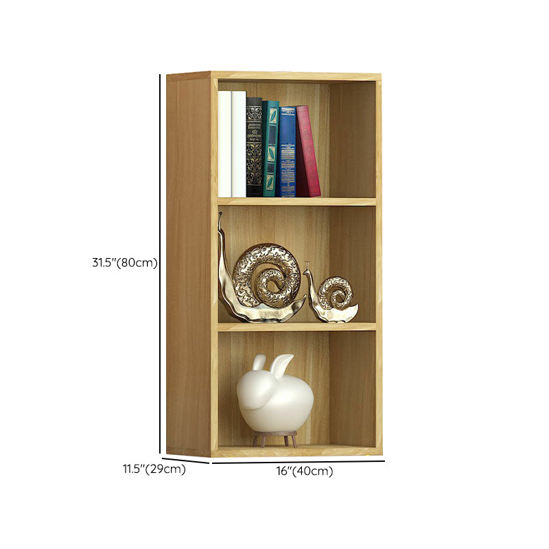 Light Wood Finish Non-Hanging Armoire Modern Storage Cabinet for Home