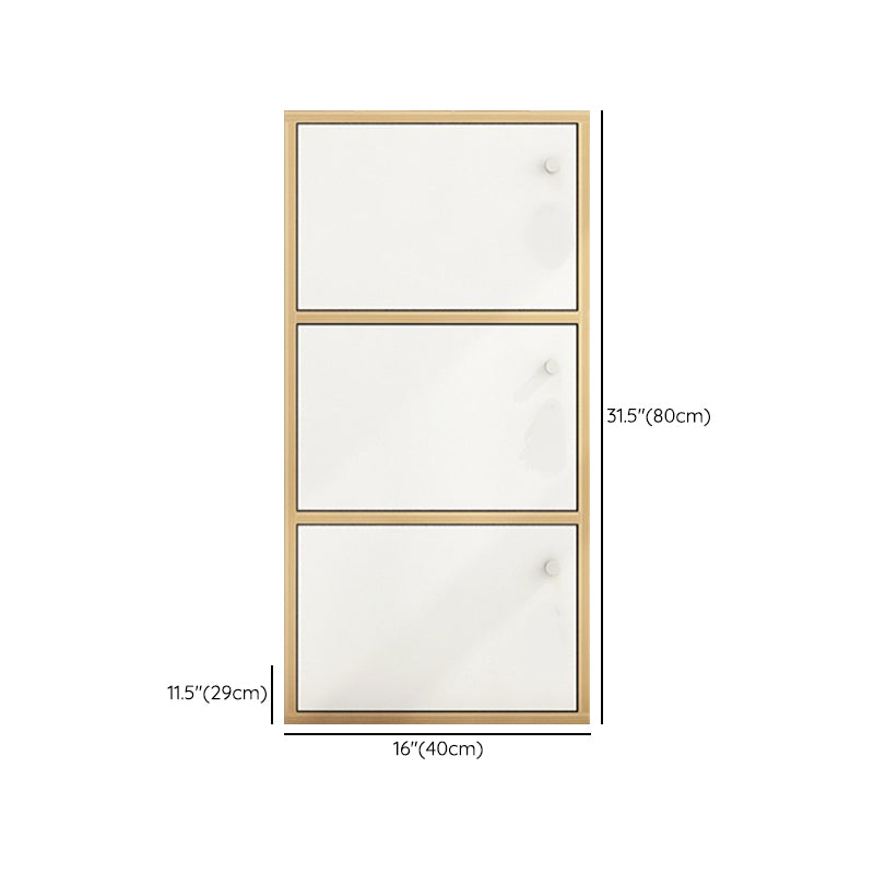 Light Wood Finish Non-Hanging Armoire Modern Storage Cabinet for Home