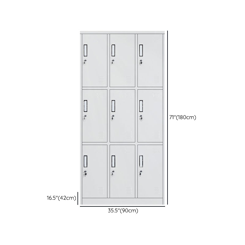 Modern Metal Wardrobe for Home Matte Finish Cabinet with Hinged Doors