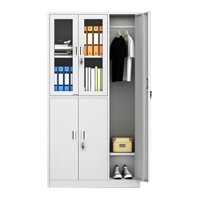 Hinged Door Storage Cabinet for Home Contemporary Metal Cabinet