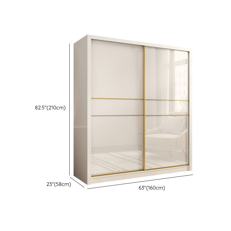 Contemporary Glossy White Storage Cabinet Manufactured Wood Cabinet for Home