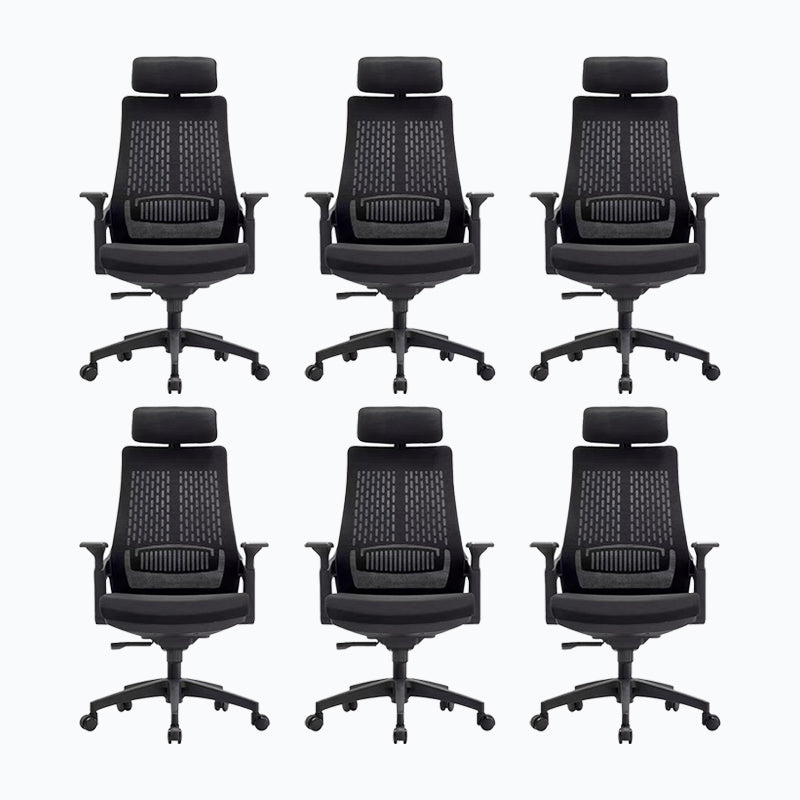 Modern Arms Included Swivel Chair High Back Ergonomic Task Chair