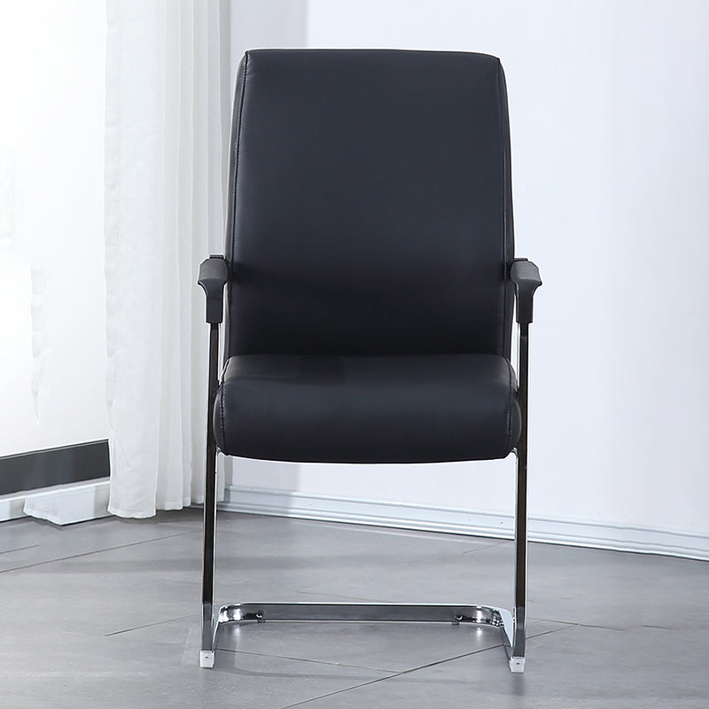 Contemporary Faux Leather Arm Chair Conference Mid-Back Office Chair
