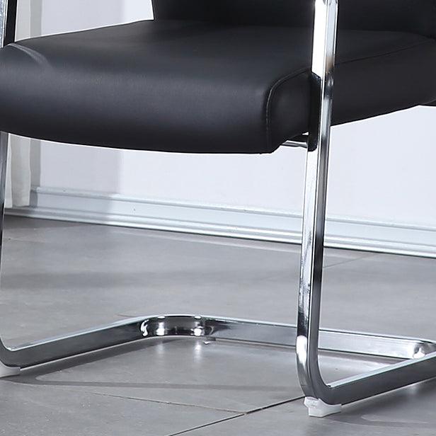 Contemporary Faux Leather Arm Chair Conference Mid-Back Office Chair