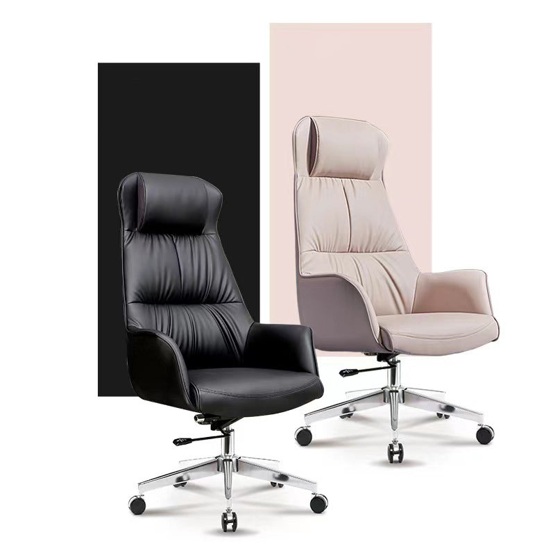 Contemporary No Distressing Managers Chair Faux Leather Office Chair