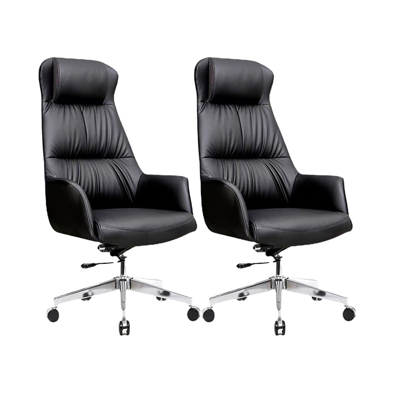 Contemporary No Distressing Managers Chair Faux Leather Office Chair