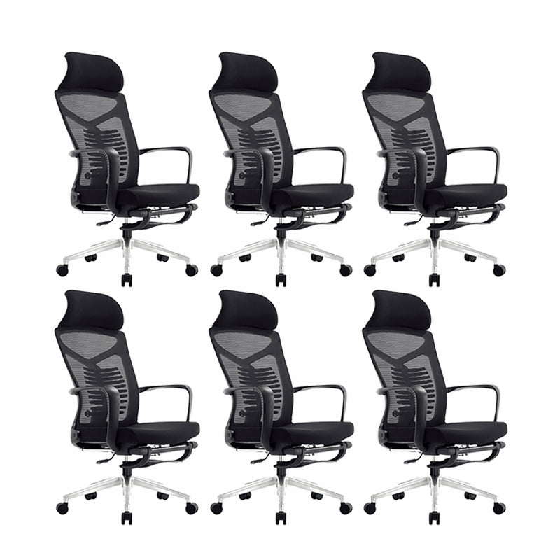 Arms Included Swivel Chair Ergonomic Mesh High-Back Office Chair