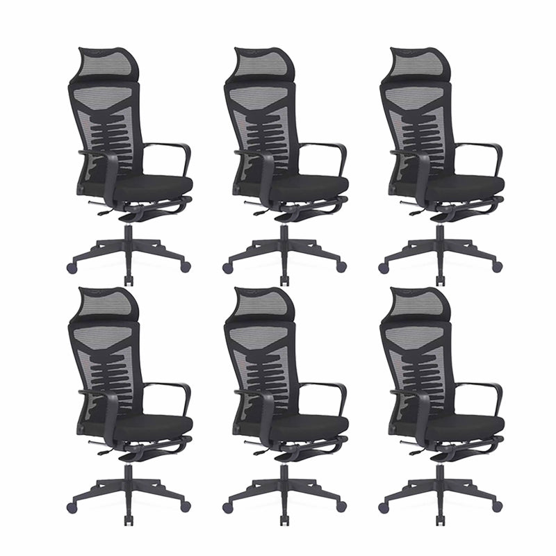 Arms Included Swivel Chair Ergonomic Mesh High-Back Office Chair