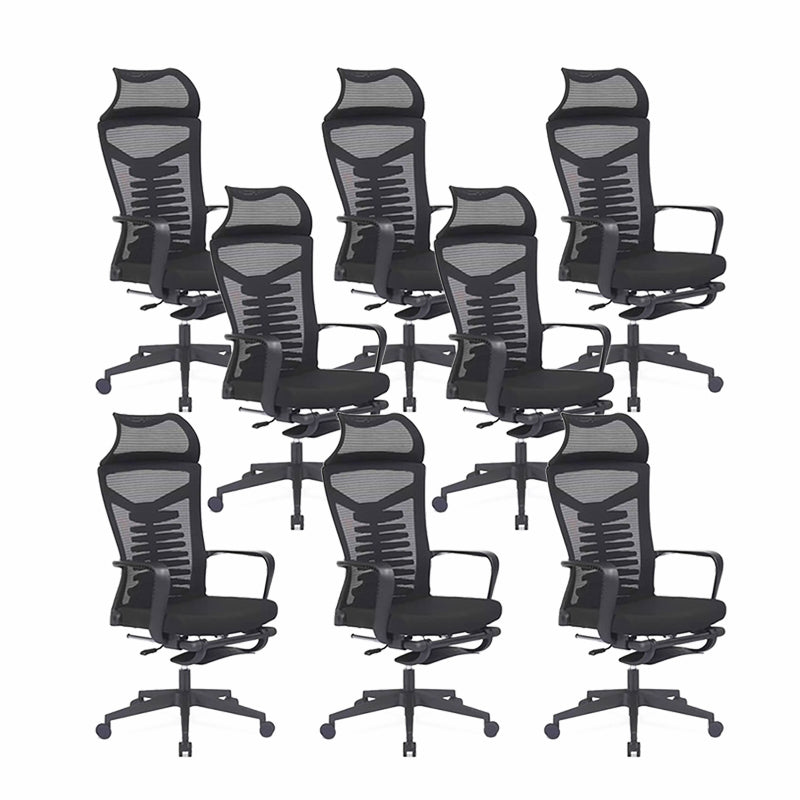 Arms Included Swivel Chair Ergonomic Mesh High-Back Office Chair