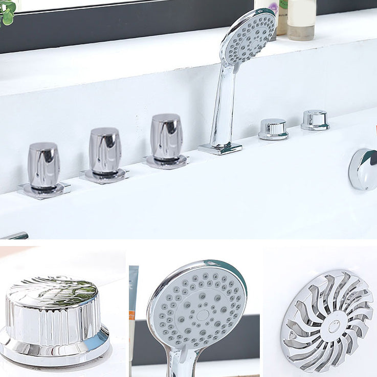 Corner Acrylic Bathroom Bath Tub Modern Back to Wall Soaking Tub