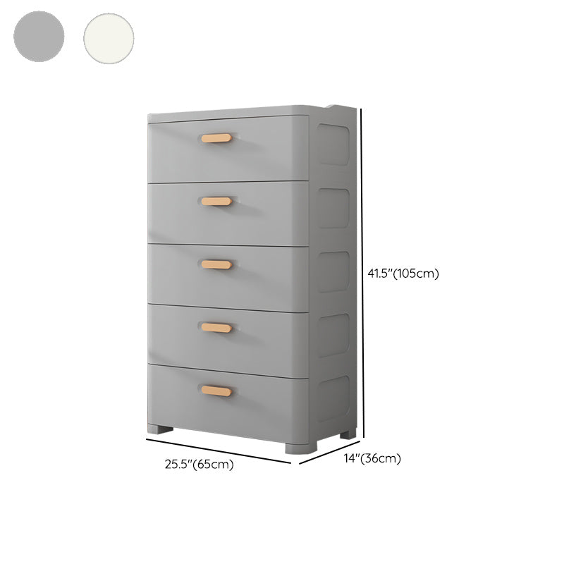 Plastic Matte Finish Non-Hanging Armoire Modern Storage Cabinet for Home
