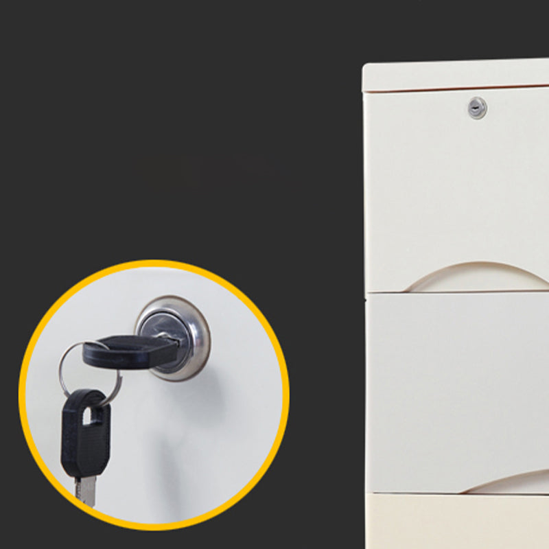 Plastic Matte Finish Storage Cabinet Contemporary Non-Hanging Armoire