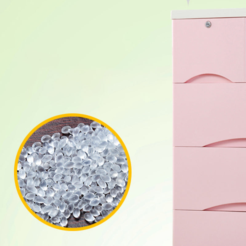 Plastic Matte Finish Storage Cabinet Contemporary Non-Hanging Armoire