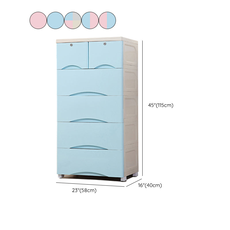 Plastic Matte Finish Storage Cabinet Contemporary Non-Hanging Armoire