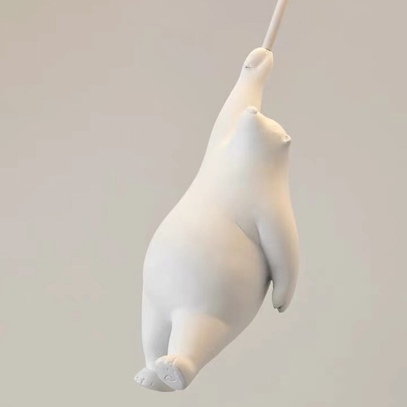 Contemporary Ceiling Lamp Creative Bear Flush Mount Light Fixture