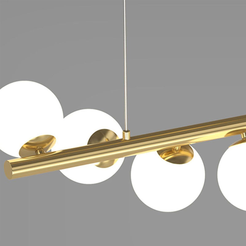 7/9/11-Light Contemporary Golden Kitchen Island Lighting Shaded Ceiling Light for Bedroom