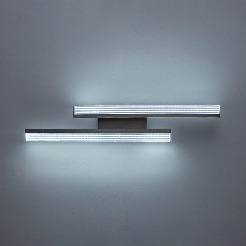 2-Light Linear Wall Light Modern Metal Wall Lights for Living Room
