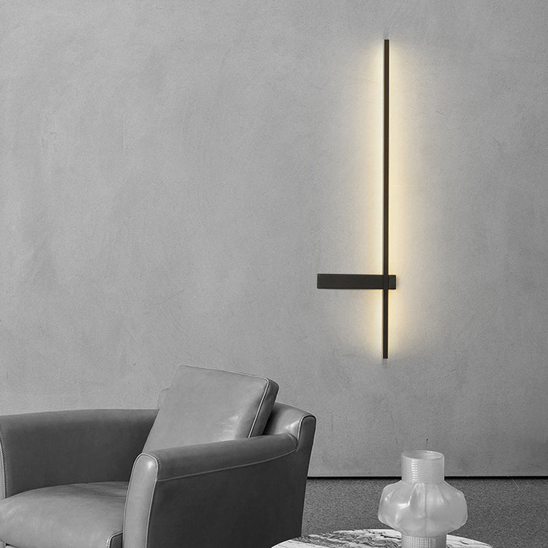 1-Light Linear Wall Light Modern Metal Wall Light Fixture for Bedroom