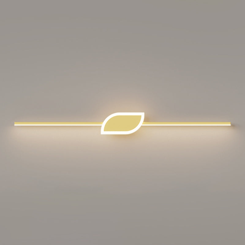 Nordic Style Iron Wall Light Strip Shape Wall Lamp for Children's Room