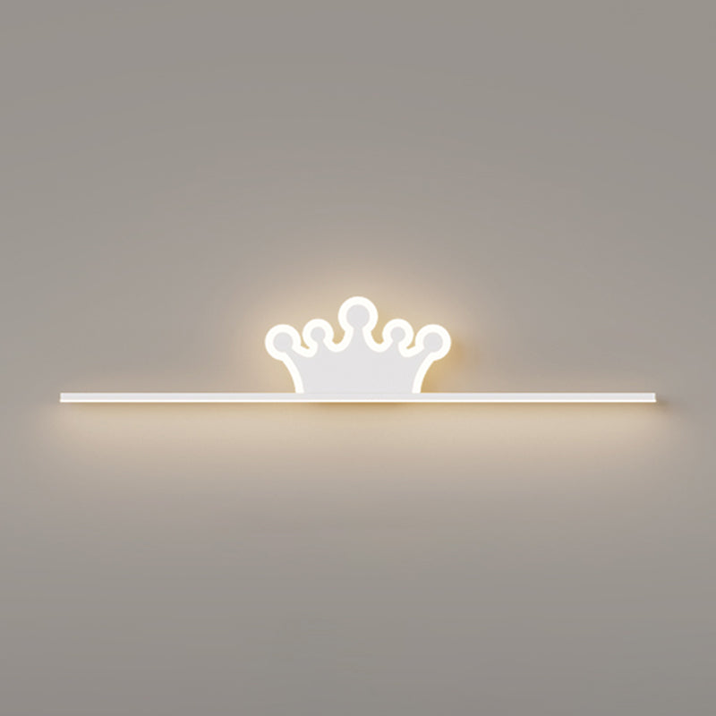 Nordic Style Iron Wall Light Strip Shape Wall Lamp for Children's Room