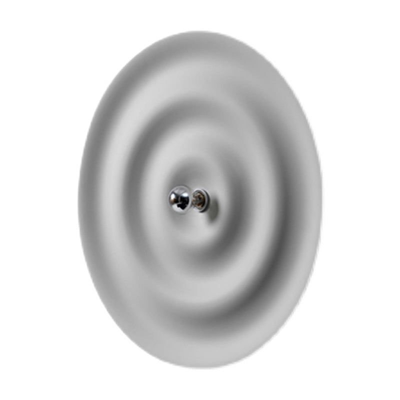 Modern Wall Sconce Ripple Shape Wall Light with Metal Shade for Bedroom