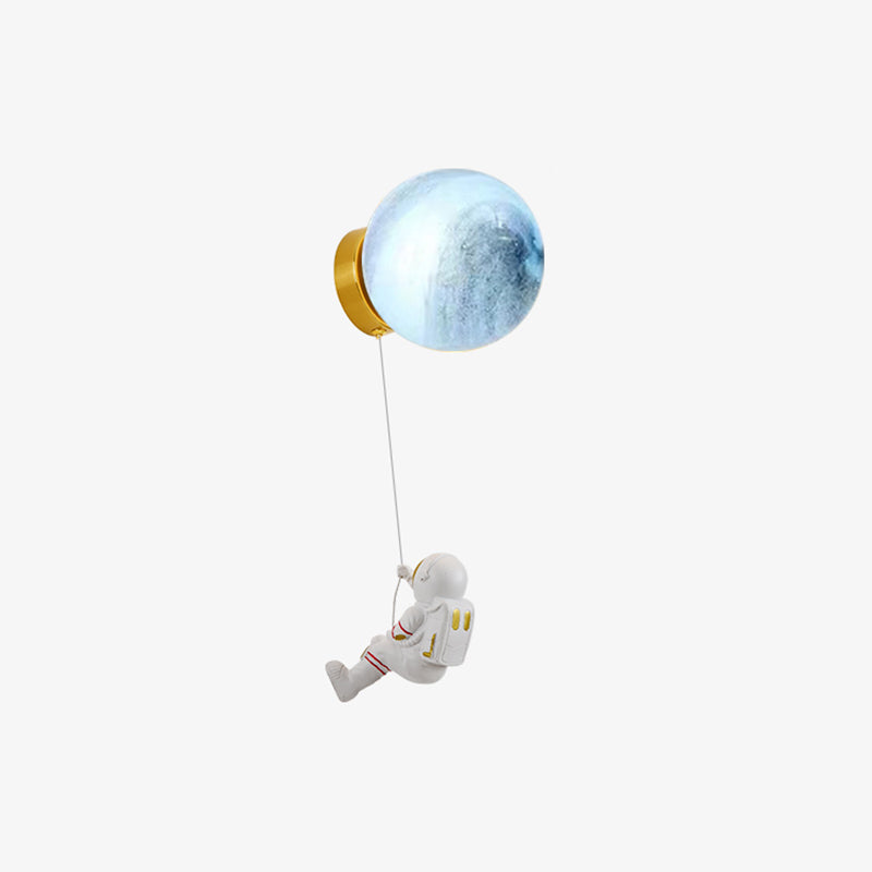 Cartoon Style Wall Light Ball Shape Wall Lamp for Children's Room (Included Doll)