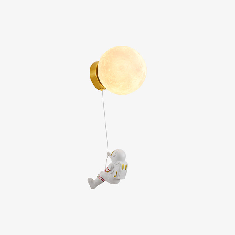 Cartoon Style Wall Light Ball Shape Wall Lamp for Children's Room (Included Doll)
