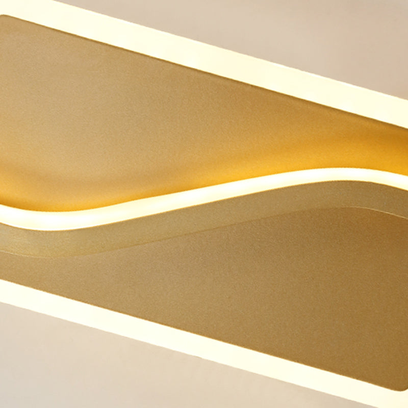 Contemporary Vanity Lights Metal Wall Light Fixtures in Gold for Bathroom