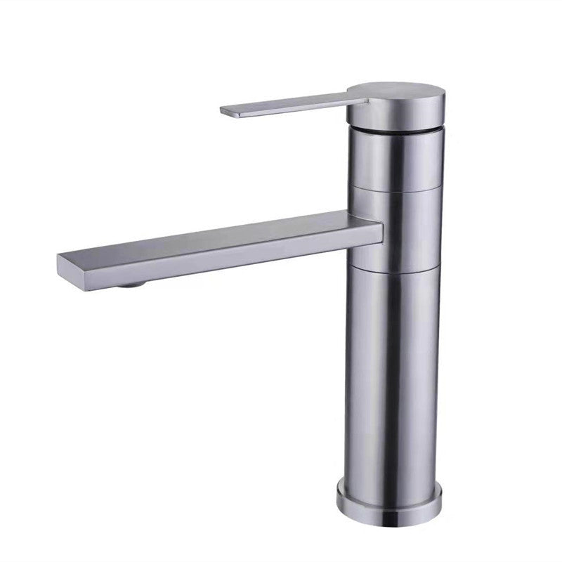Industrial Circular Vessel Sink Faucet Stainless Steel Bathroom Faucet