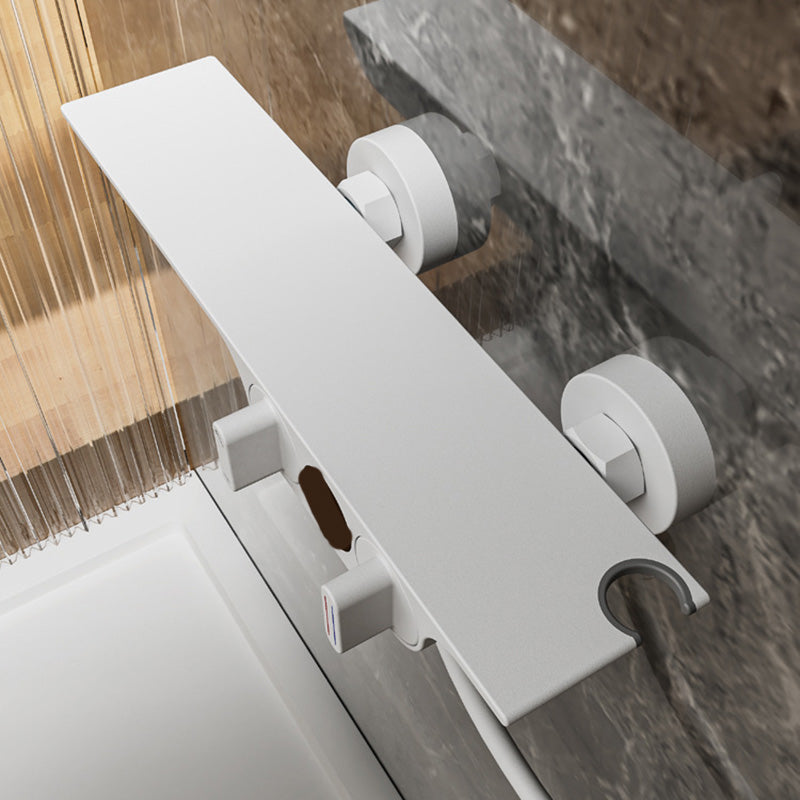 Modern Wall Mounted Faucet 2-Handle and 2-Hole Bath Faucet Trim