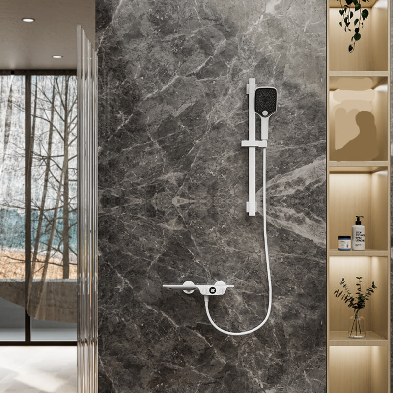 Modern Wall Mounted Faucet 2-Handle and 2-Hole Bath Faucet Trim